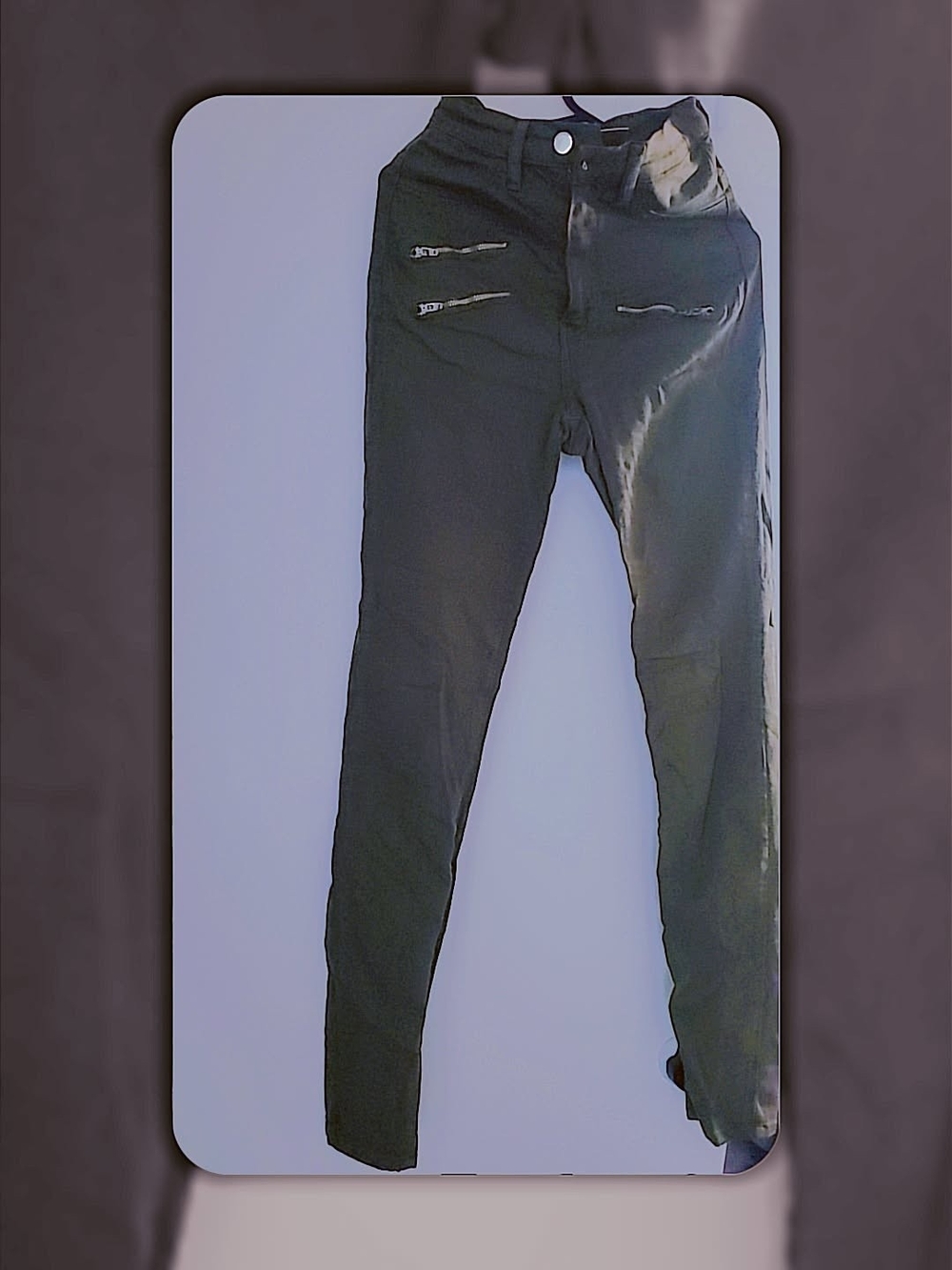 Urban Outfitters Black High-Rise Skinny Jeans with Dual Zip Details